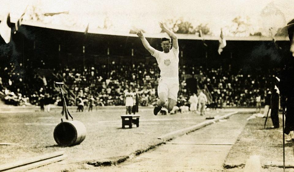 <p>Jim Thorpe won gold in 1912 for both the pentathlon and decathlon. He was stripped of those medals a year later, when it was <a href="https://www.history.com/this-day-in-history/jim-thorpe-begins-olympic-triathlon" rel="nofollow noopener" target="_blank" data-ylk="slk:discovered that he had played minor league baseball professionally;elm:context_link;itc:0;sec:content-canvas" class="link ">discovered that he had played minor league baseball professionally</a> in 1909 and 1910. The medals were returned to him in 1982, 30 years after his death. </p>