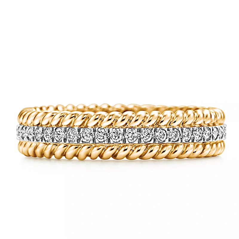 <p><a href="https://www.tiffany.com/jewelry/rings/tiffany-co-schlumberger-rope-two-row-ring-GRP03754/" rel="nofollow noopener" target="_blank" data-ylk="slk:Shop Now;elm:context_link;itc:0" class="link rapid-noclick-resp">Shop Now</a></p><p>Rope Two-Row Ring</p><p>$6200.00</p><p>tiffany.com</p>