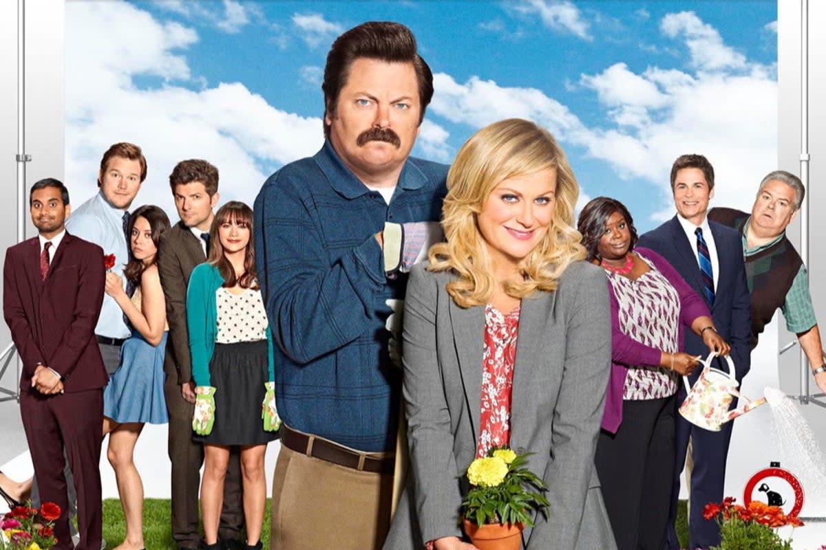 Nick Offerman, Amy Poehler and the cast of ‘Parks and Rec’  (NBC)