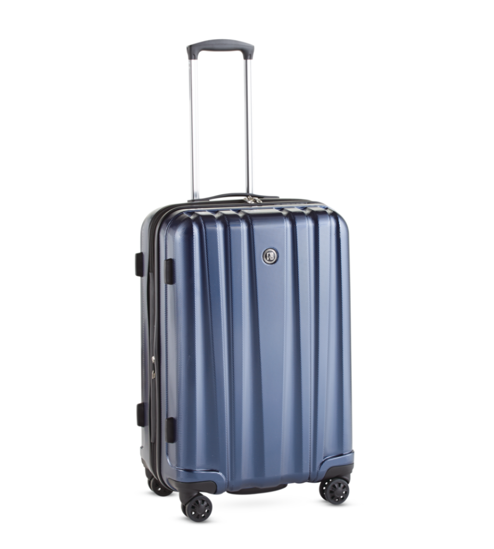 REVO Impact II Hardside Spinner Luggage in dark navy blue (Photo via Canadian Tire)