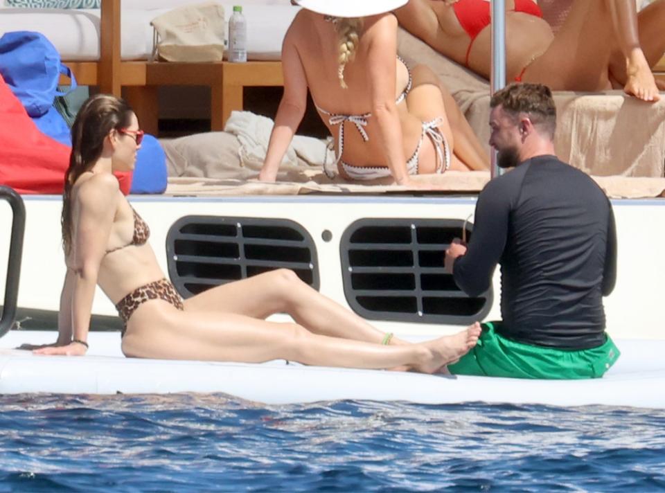 Justin Timberlake, Jessica Biel, yacht, Sardinia