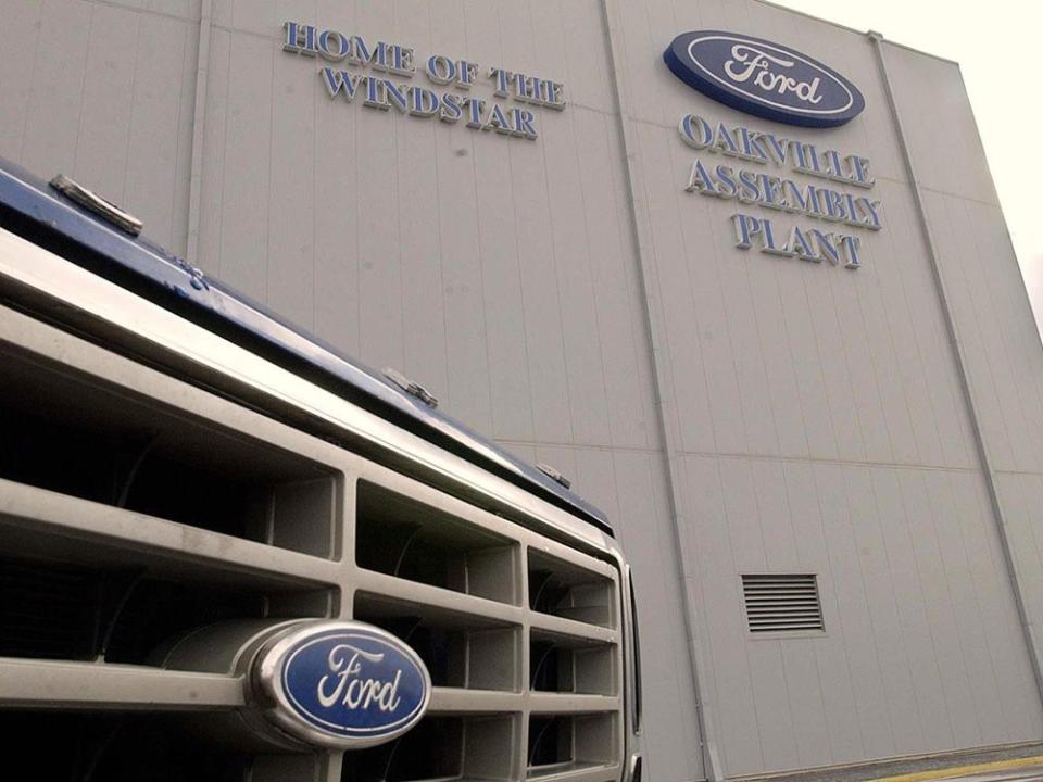  The Ford Motor Co. Oakville assembly plant in Ontario.