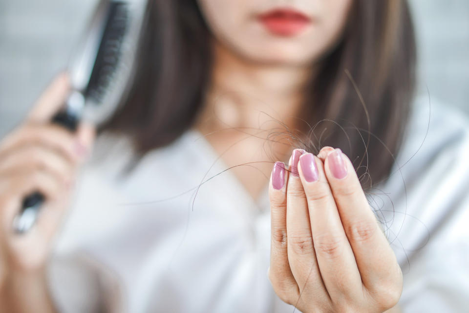 Some women have reportd sufering from hair loss after contracting COVID. (Getty Images)