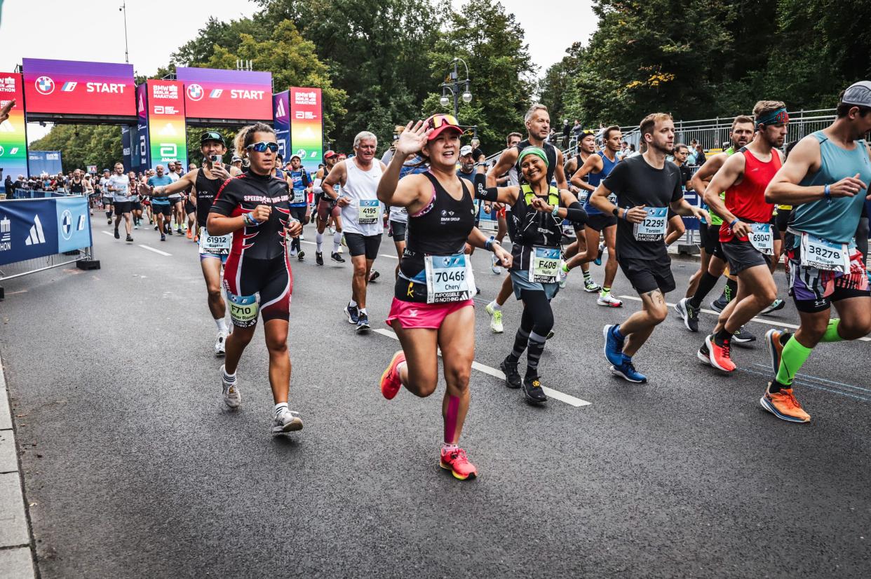 Writer Cheryl Tay running the BMW Berlin Marathon. (PHOTO: Cheryl Tay)