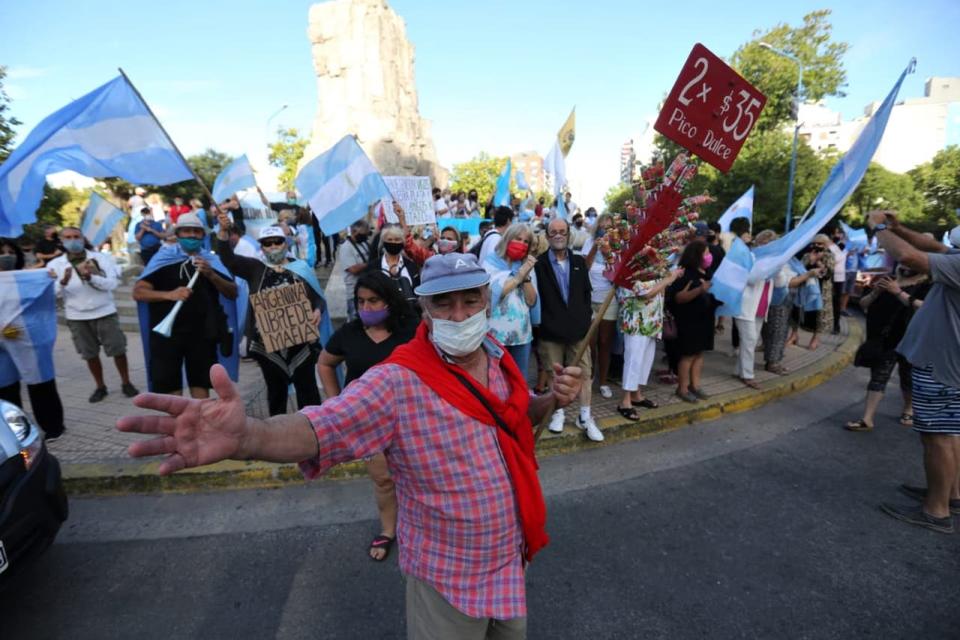 La marcha del 27F en Mar del Plata