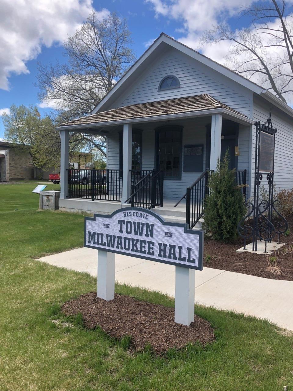 In Glendale, the Town of Milwaukee Town Hall has been restored to its 1872 aesthetic.