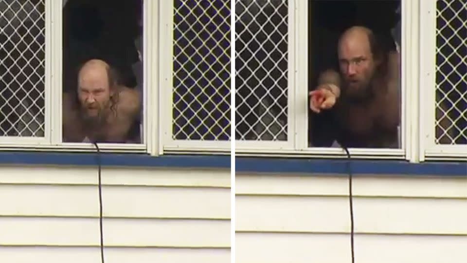 David handed himself over to police following a 18-hour siege. Photo: 7 News