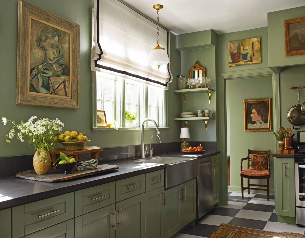 small luxury kitchen design ideas green paint vintage ol paintings fran keenan los angeles