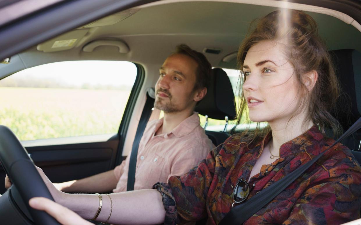 woman driving