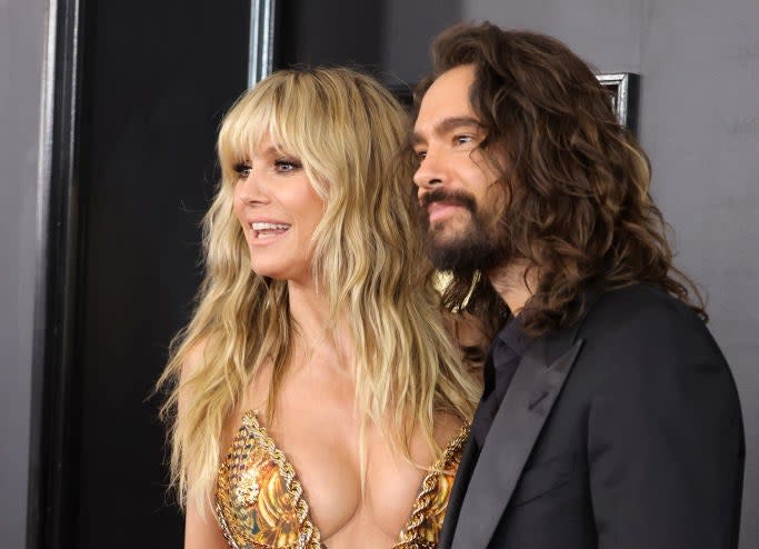 Closeup of Heidi Klum and Tom Kaulitz