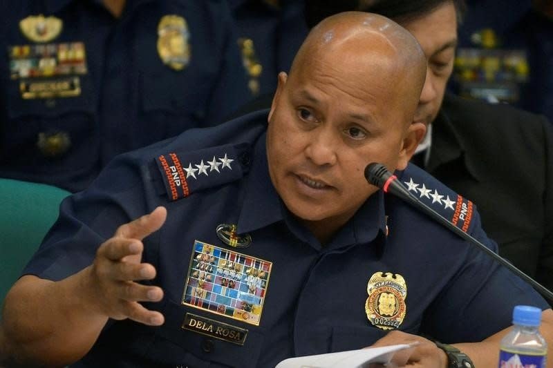 Philippine National Police Director General Ronald Dela Rosa speaks during a senate hearing on drug-related extra-judicial killings, in Pasay city, Metro Manila, Philippines, September 15, 2016. REUTERS/Ezra Acayan
