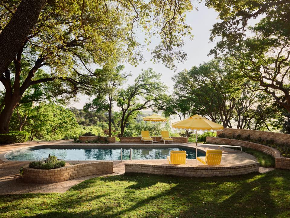 The backyard pool