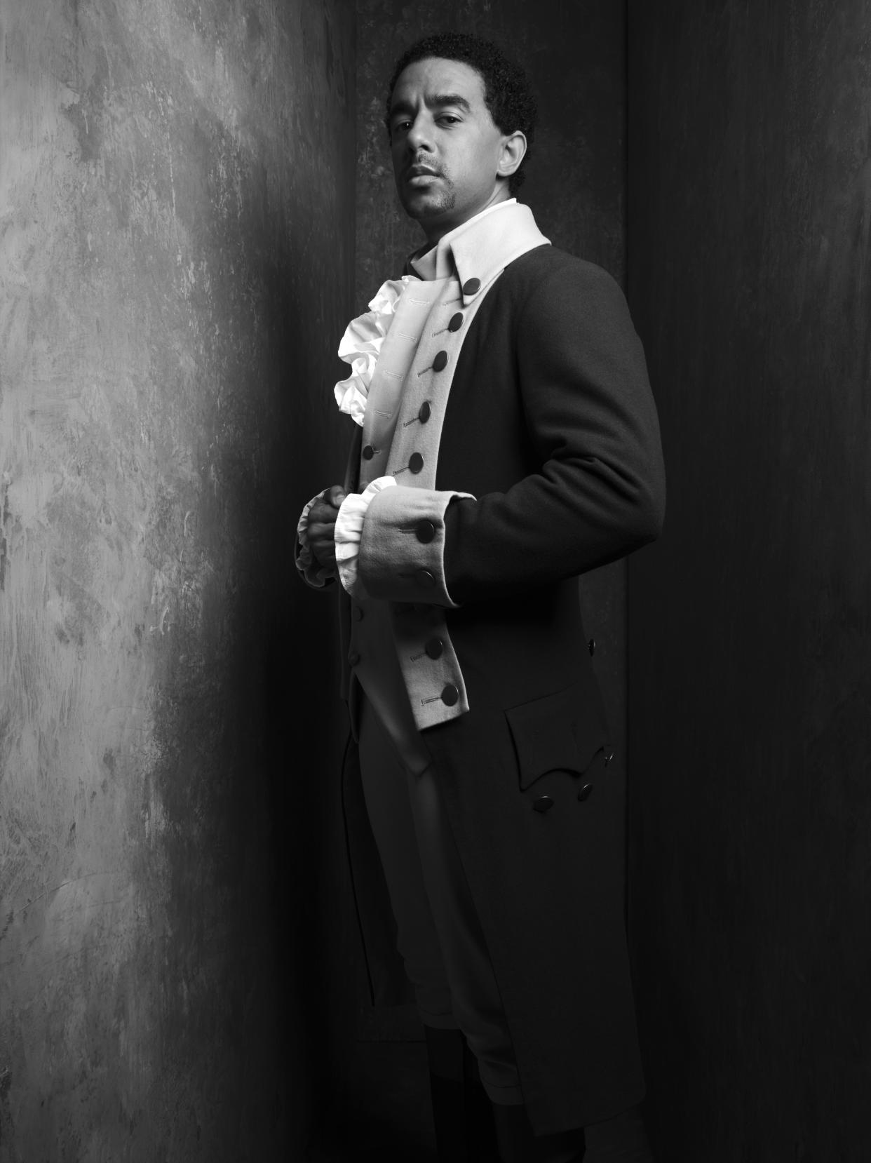 Karl Queensborough as Hamilton in Hamilton at the Victoria Palace Theatre (Rankin/PA)