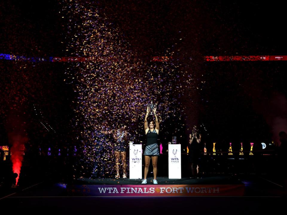 Caroline Garcia took victory at the season-ending WTA Tour Finals in 2022  (Getty Images)