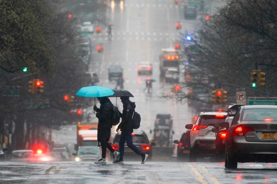 Heavy rain would continue for most of the day Saturday, and move out by Sunday. Robert Miller