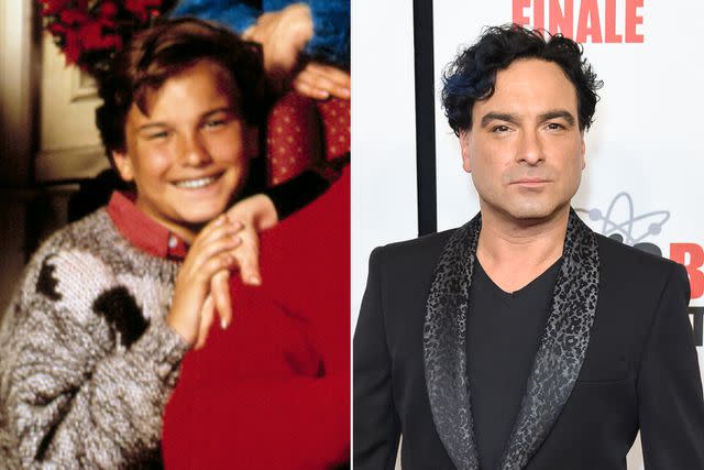 <p>Warner Bros/Courtesy Everett Collection; Presley Ann/FilmMagic</p> Johnny Galecki then and now