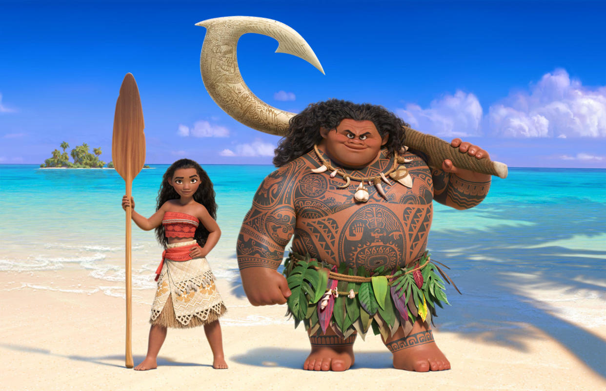 Moana and Maui in Moana