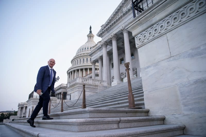 FILE PHOTO: Senators Arrive to Vote on Amendments to Infrastructure Bill