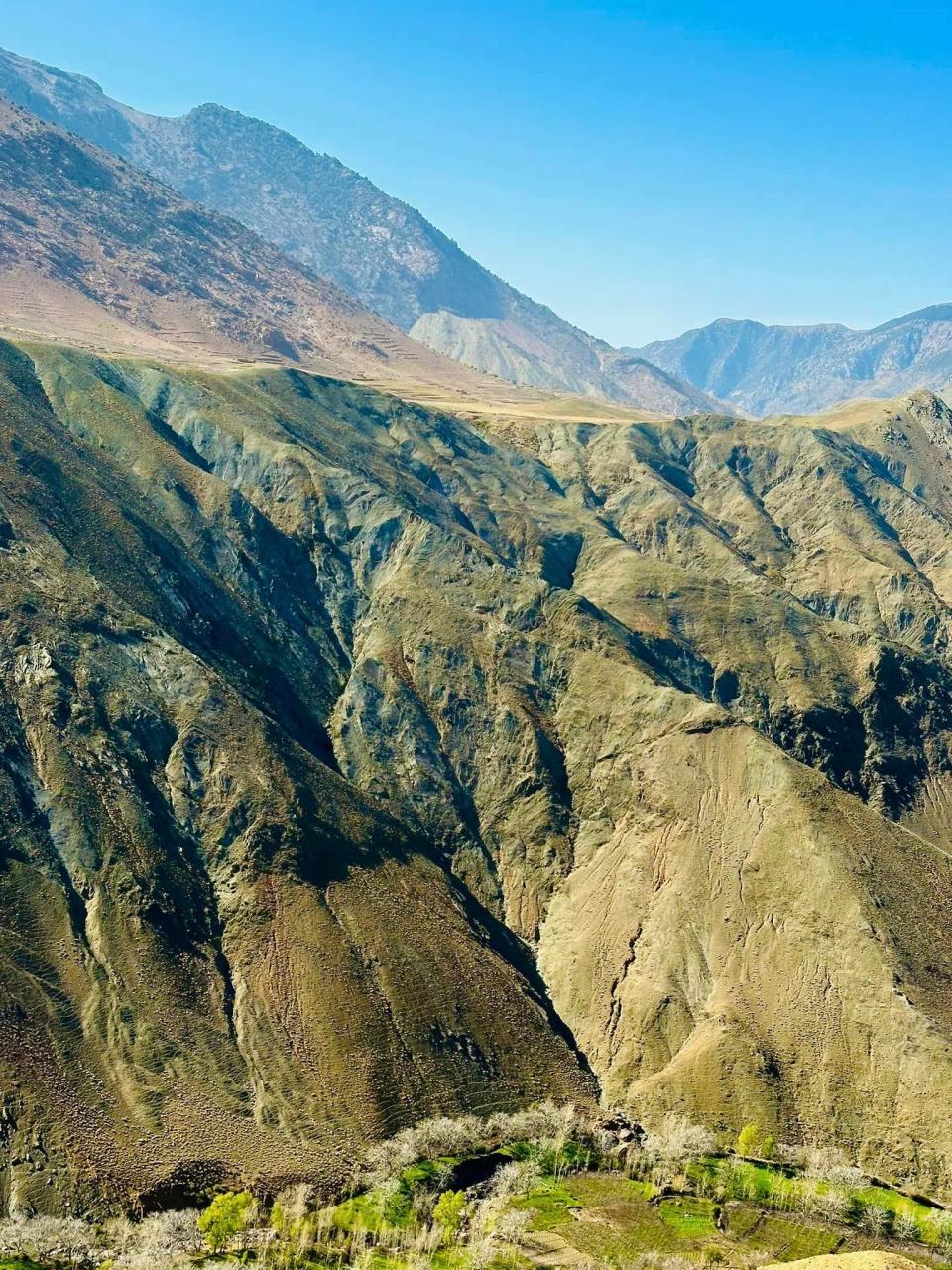 Patti Zarling and her tour pass through the Atlas Mountains in Morocco.