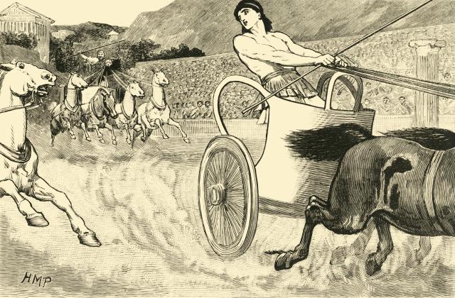 ancient greek olympics chariot racing