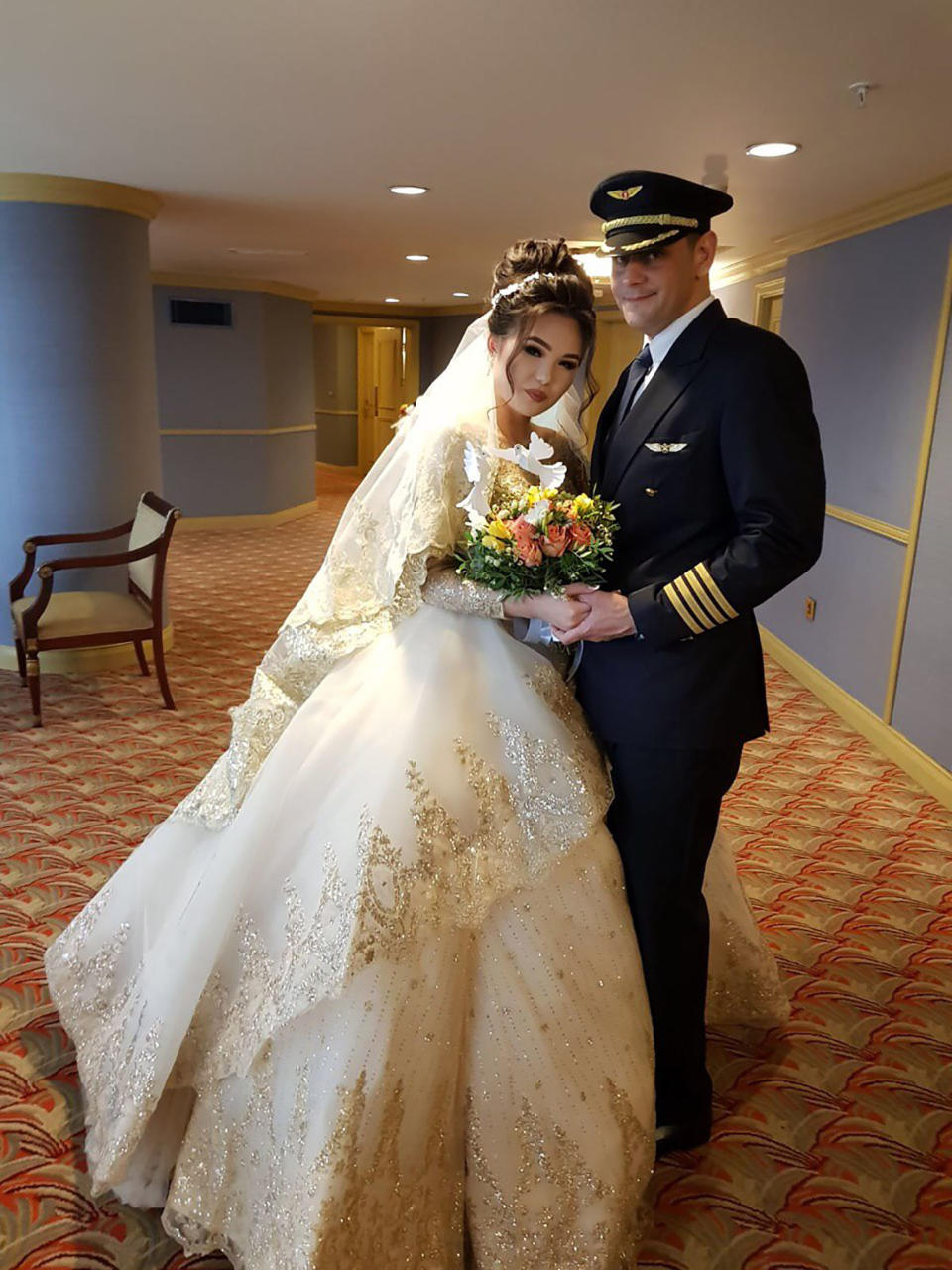 Madina and Mohamed on their wedding day. Source: East2West/Australscope