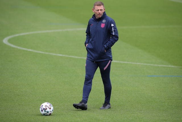 England coach Graeme Jones during a training session