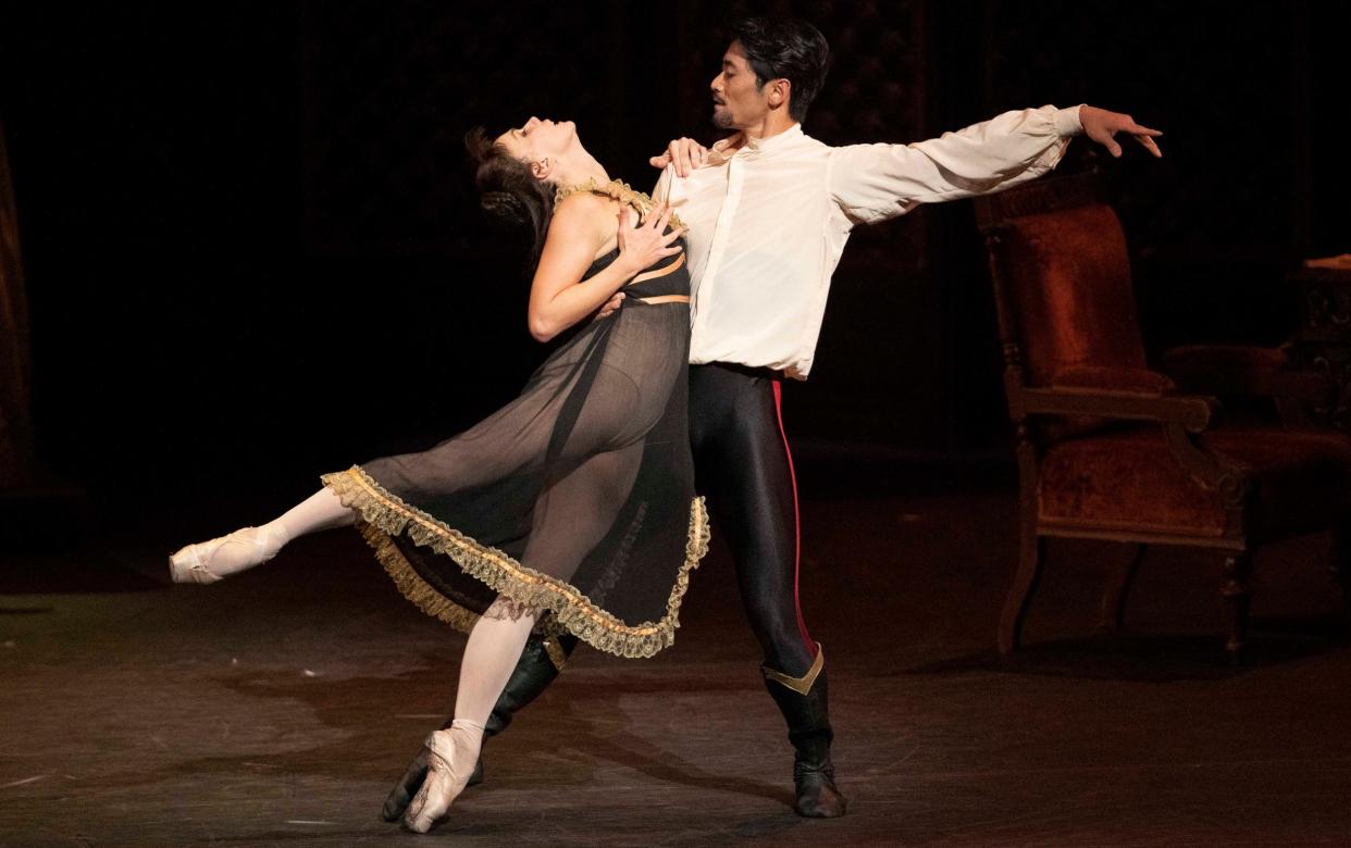 Natalia Osipova as Baroness Mary Vetsera and Ryoichi Hirano as Crown Prince Rudolf in the Royal Ballet's Mayerling - Alastair Muir