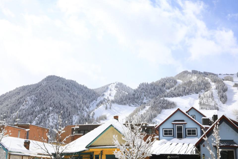 Aspen Colorado's Downtown City street