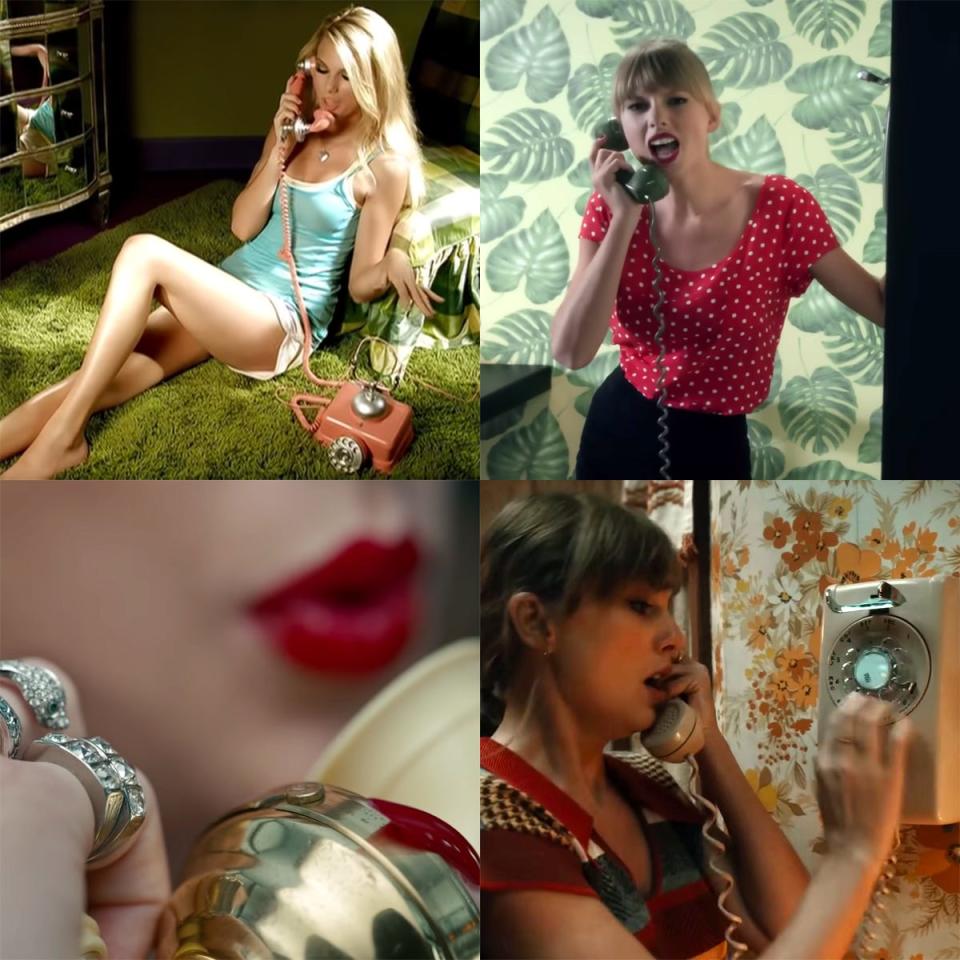taylor swift music video phone references