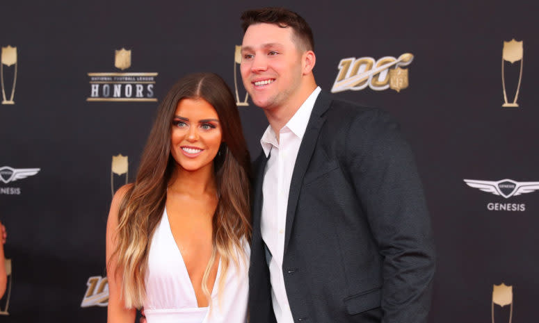 Josh Allen and girlfriend Brittany Williams.