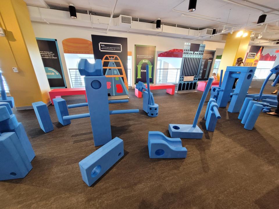 Block Party is a new exhibit at Discovery World that encourages kids to build their own versions of the large buildings they see around Milwaukee.