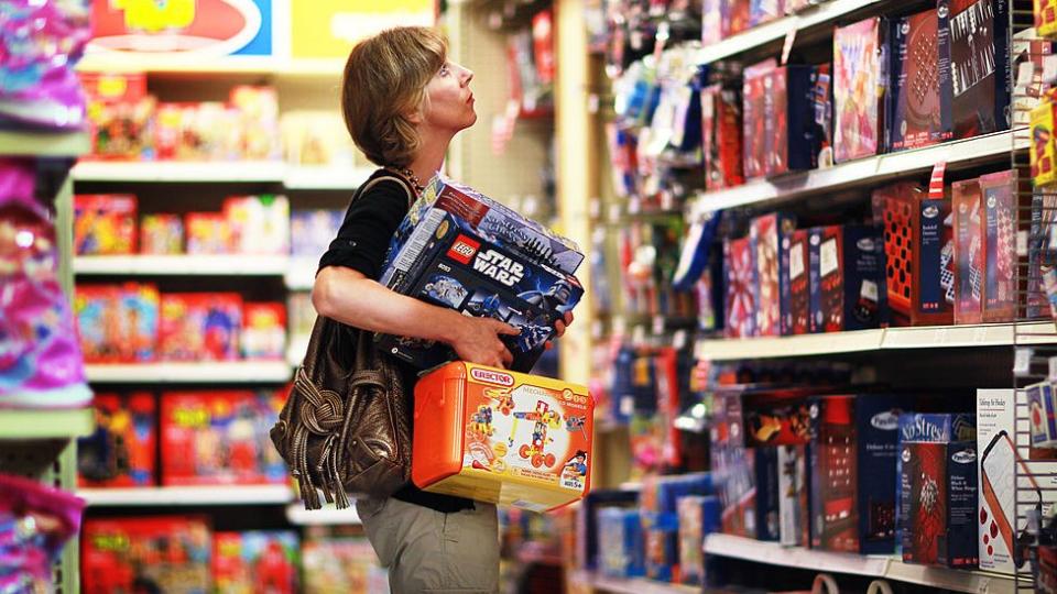 Mujer en el supermercado