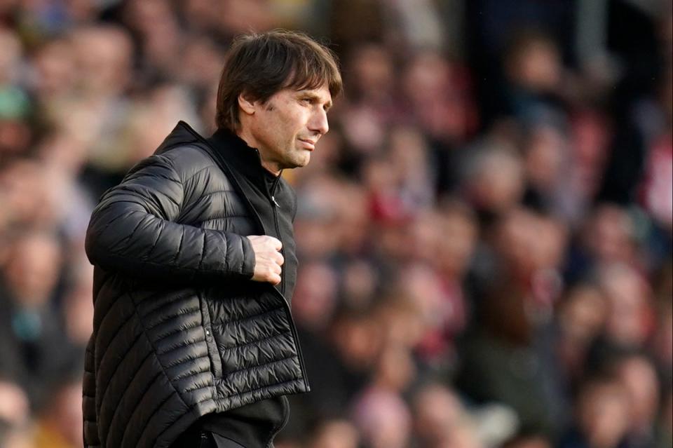 Get your coat: Antonio Conte is under pressure to produce  (PA)