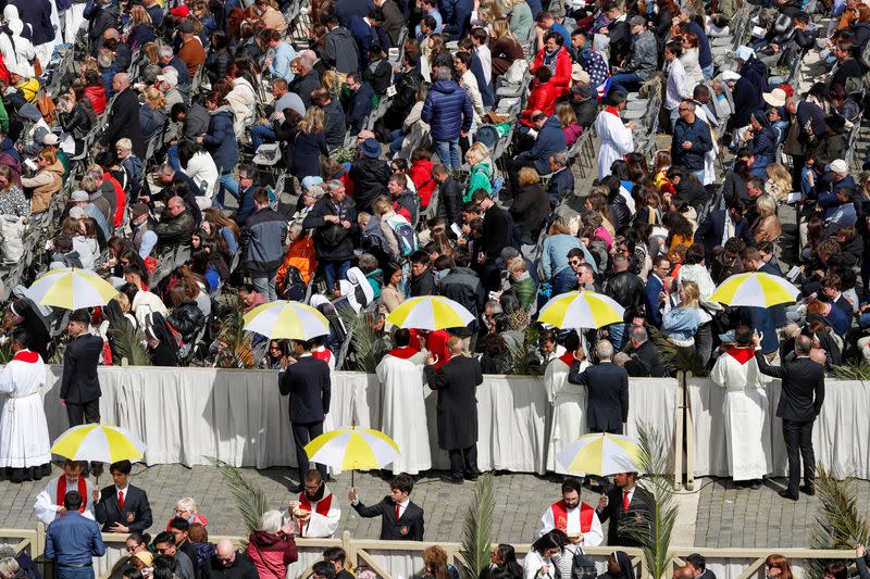 Palm Sunday Mass in Saint Peter's Square at the Vatican