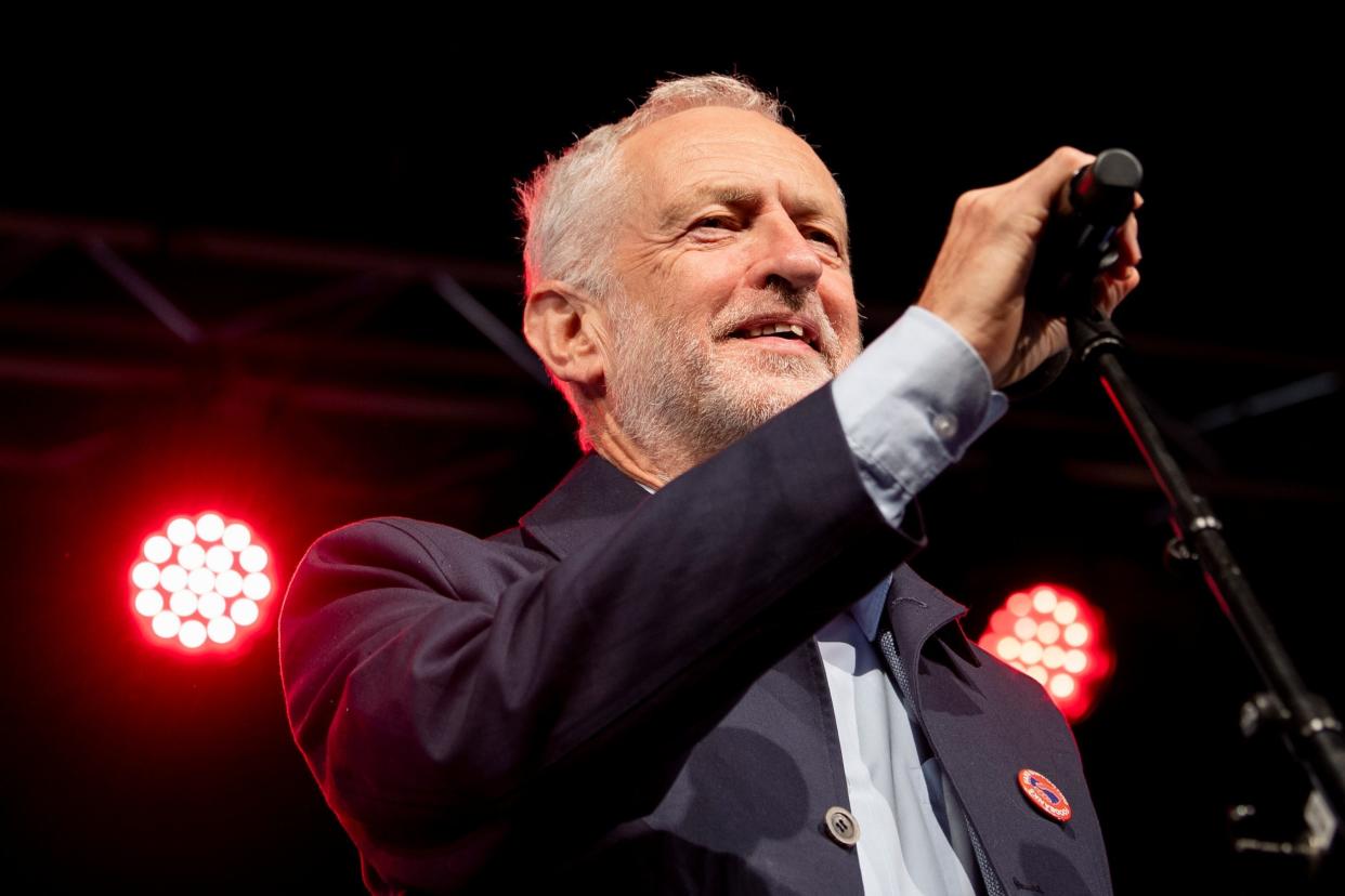Jeremy Corbyn delivered a speech at the Labour Party Conference Rally in Liverpool yesterday. Today he revealed he will shut down the Chequers proposals in parliament and force the Prime Minister into a general election: EPA/Will Oliver