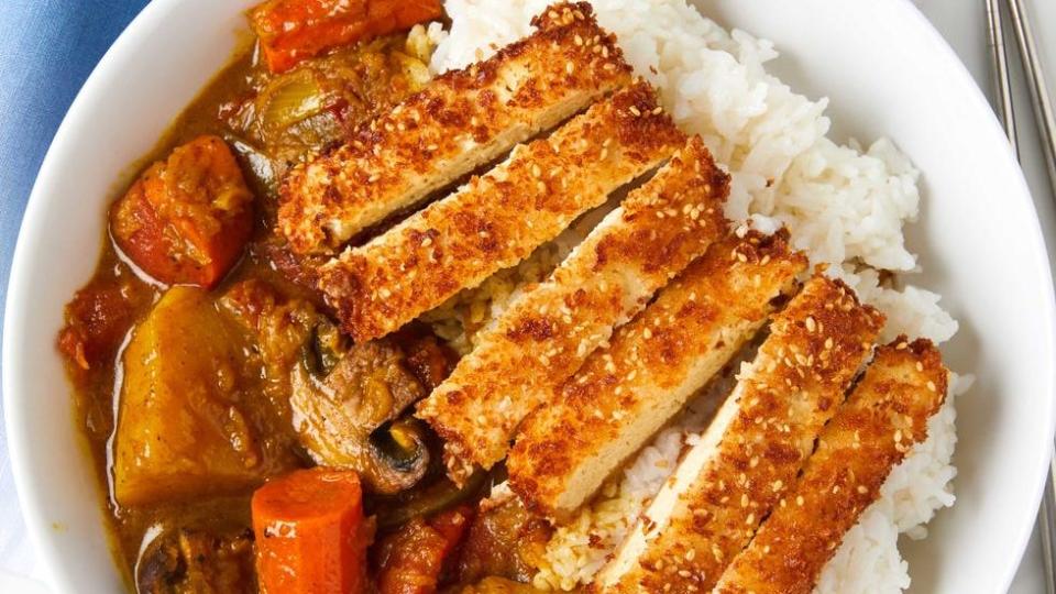 sesame tofu katsu curry