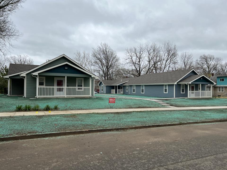 The two completed homes on Fillmore street are already occupied by residents whose income is below that of the surrounding areas.