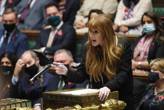 Labour deputy leader Angela Rayner