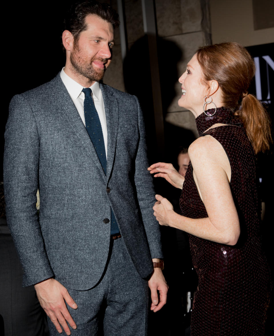 Billy Eichner and Julianne Moore