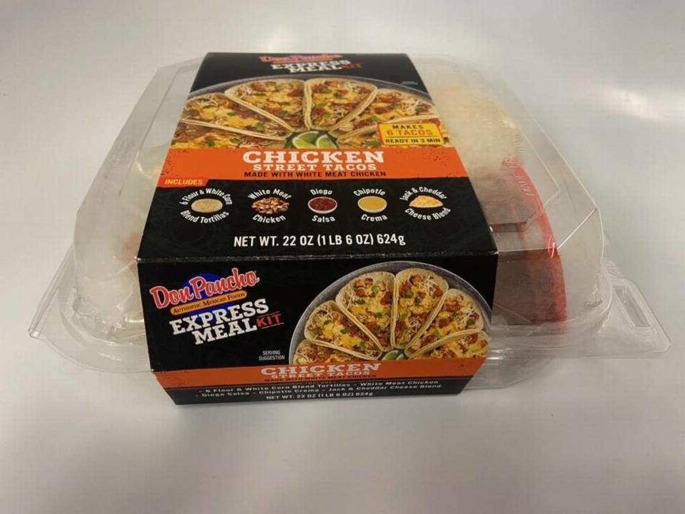 Don Pancho Chicken Street Taco Express Meal Kit FDA