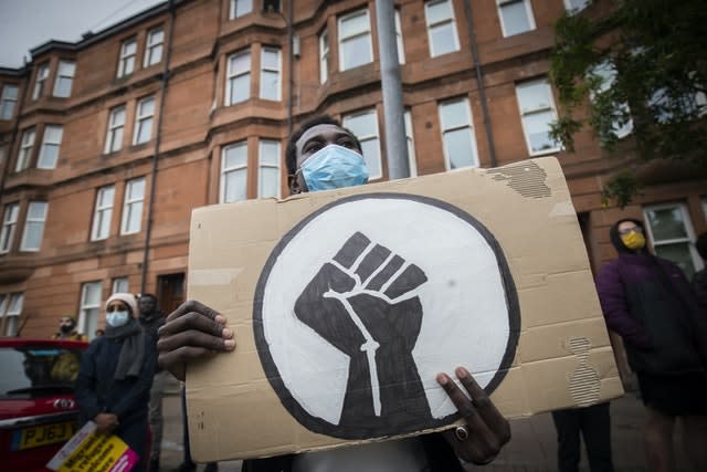 Stand Up to Racism protest