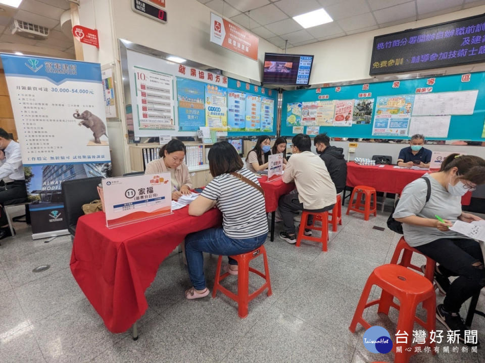 徵才活動現場示意圖。