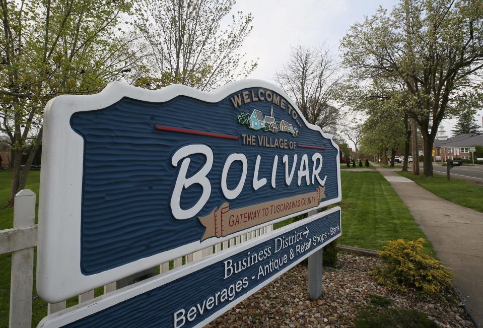 Bolivar is a village in Lawrence Township 14 miles south of Canton.