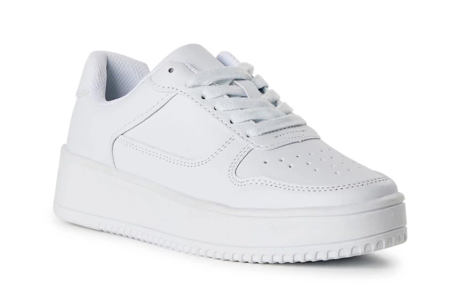 A white sneaker