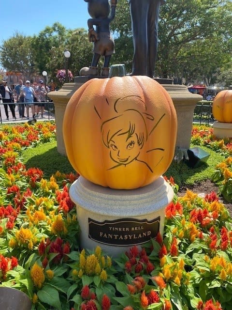 tinkerbell on the pumpkin