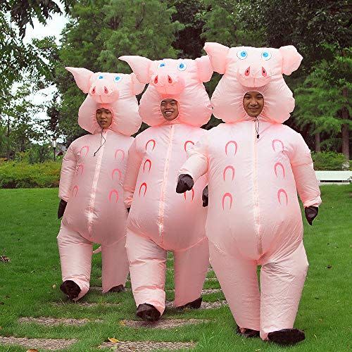 28) Inflatable Three Little Pigs Costume