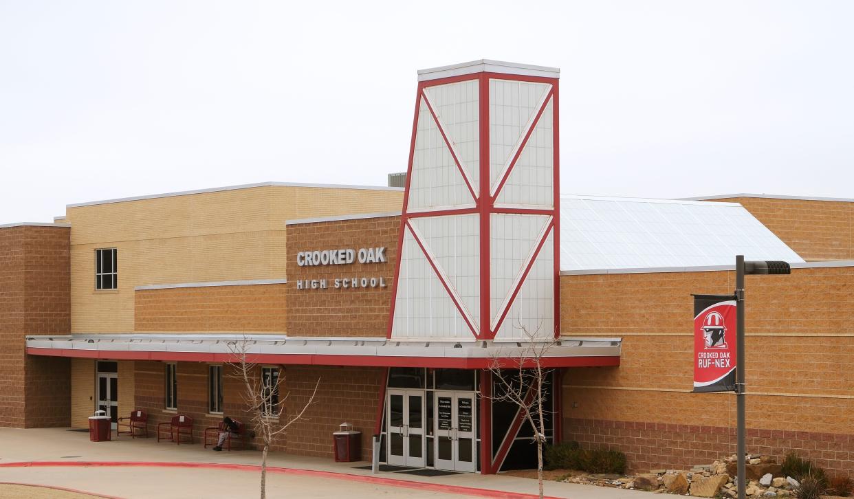 Crooked Oak's campus is shown at SE 15 and Eastern.