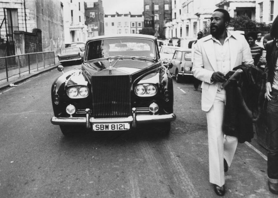 American soul singer Marvin Gaye in Notting Hill, London (Getty Images)
