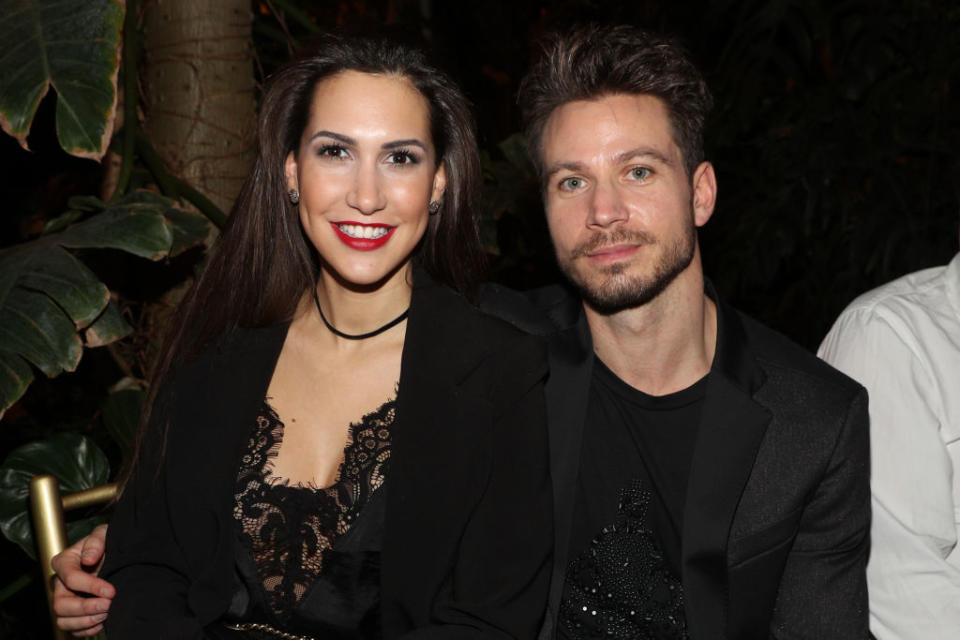 Clea-Lacy und ihr Partner Sebastian Pannek bei der Fashion Week 2018 in Berlin. (Bild: Brian Dowling/Getty Images for Lena Hoschek)