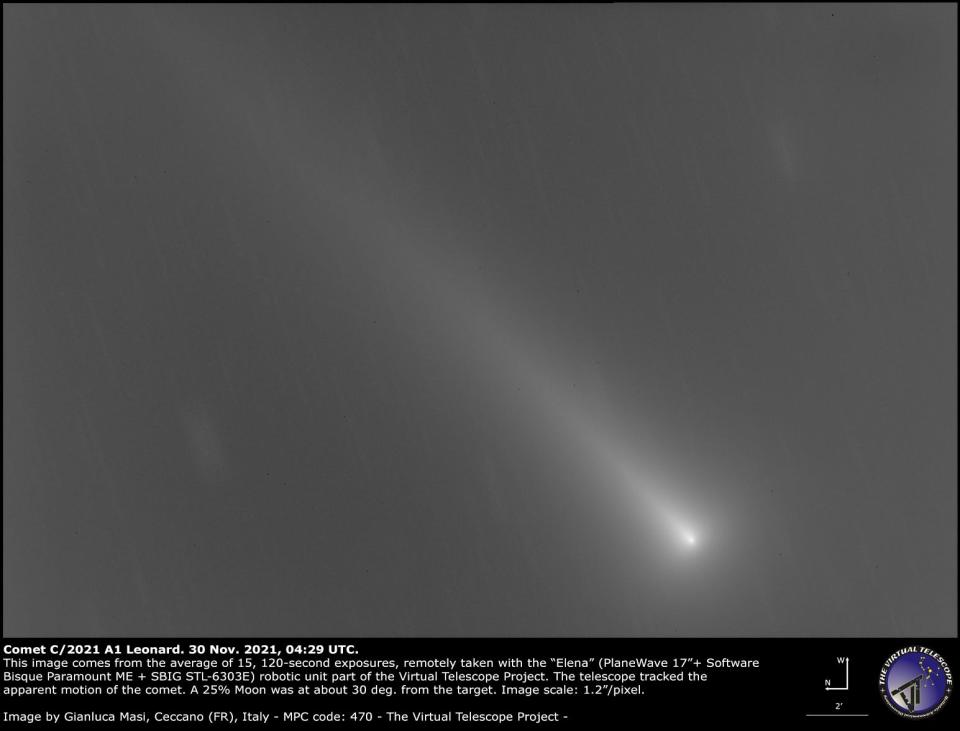 Comet Leonard on Nov. 30.